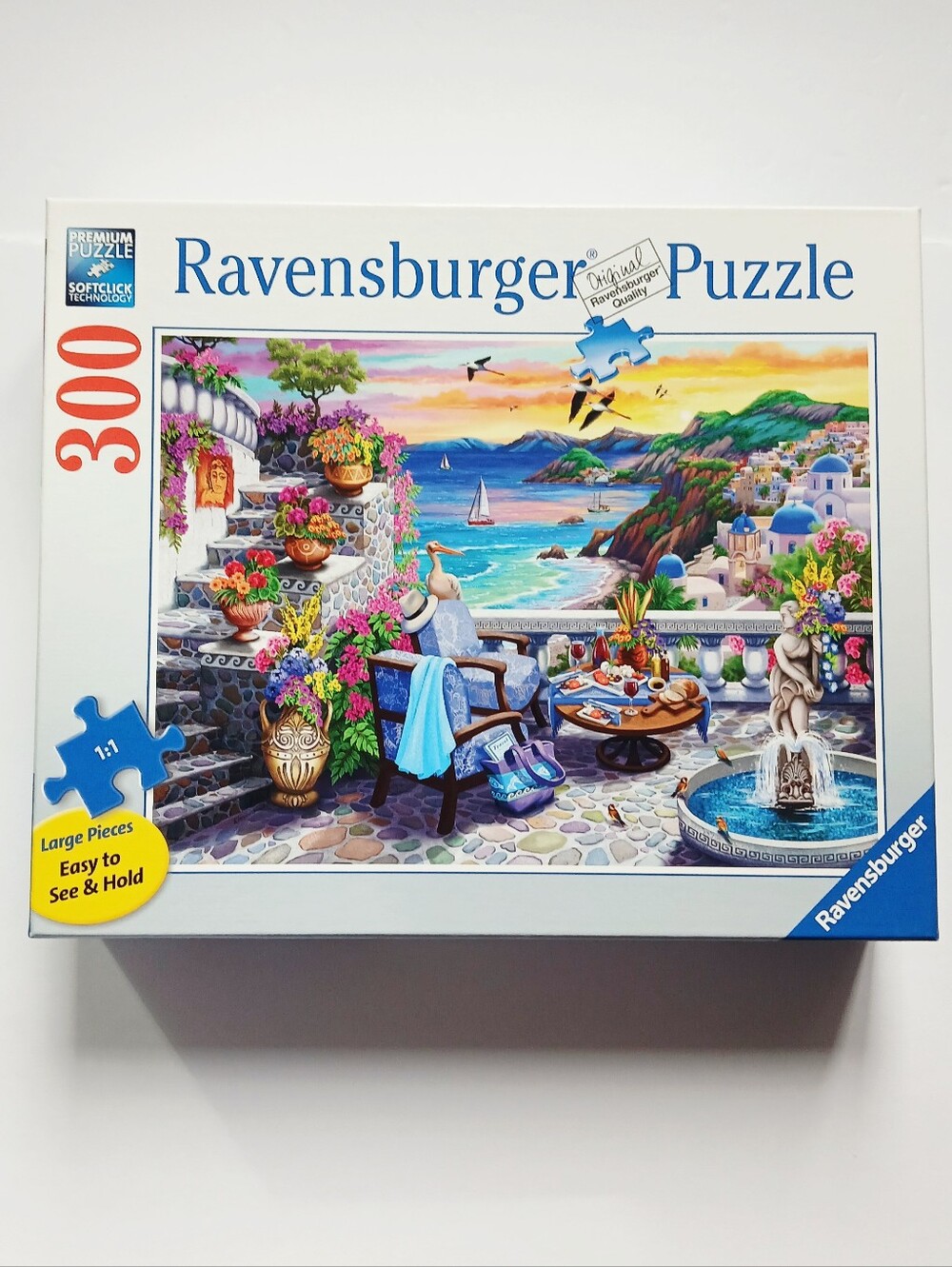 Santorini Sunset 300-piece puzzle by Ravensburger